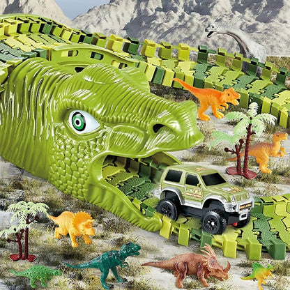 DINO TRACK 240 PCS 🐊 | LA PISTA FLEXIBLE QUE SE TRANSFORMA COMO QUIERAS ✔