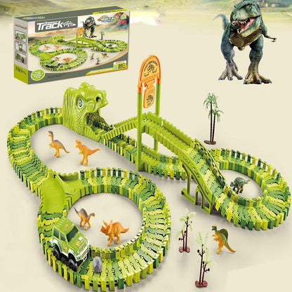 DINO TRACK 240 PCS 🐊 | LA PISTA FLEXIBLE QUE SE TRANSFORMA COMO QUIERAS ✔