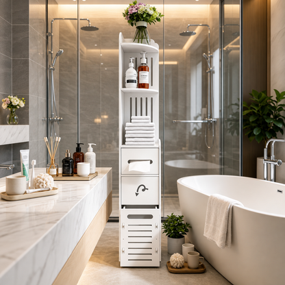 Organizador de Baño Multifuncional Premium 6 Compartimientos ✔