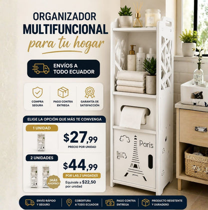 Organizador Esquinero de Baño 4 Niveles Premium ✔