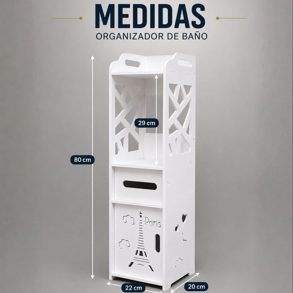 Organizador Esquinero de Baño 4 Niveles Premium ✔
