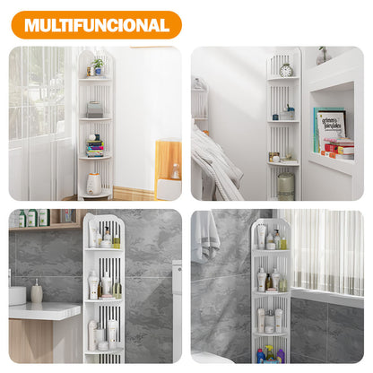 Organizador Esquinero de Baño 4 Niveles Premium + Dispensador de Papel GRATIS 🎁